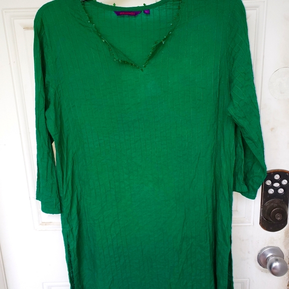 3/$30 Srishti 3/4 Sleeve Cotton Top - Picture 1 of 8